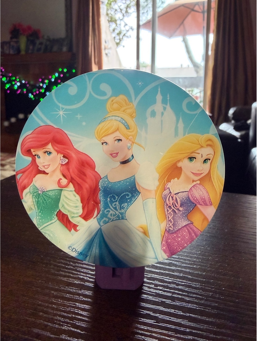 Disney Princess Night Light Featuring Ariel, Cinderella, and Rapunzel
